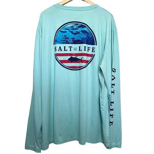 Salt Life Respect Performance Pocket Shirt Fishing Outdoor Size XXL